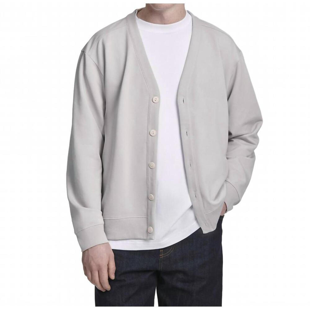 NEW HÅNDVÆRK flex long sleeve cardigan in dove